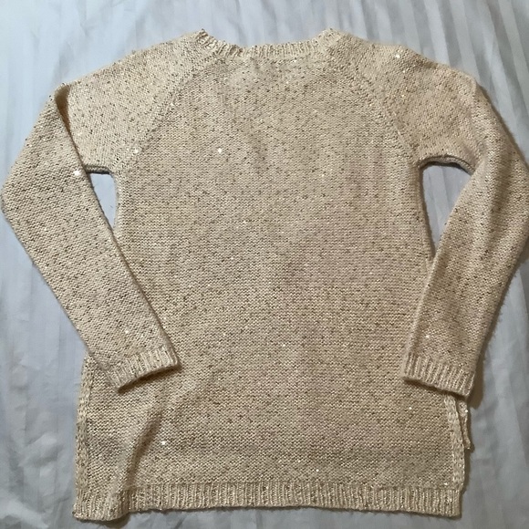 CREMIEUX cream and sequined sweater XS - Picture 3 of 3